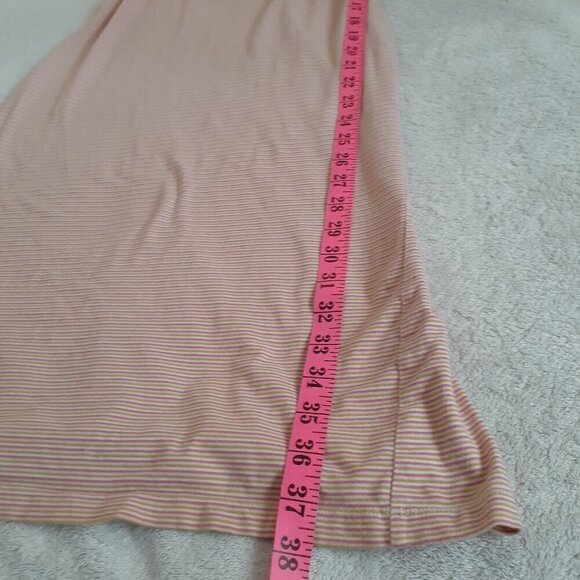 GAP Body Women's Small Vintage Y2K Pink White Stripe Spaghetti Strap Cami Dress - Picture 16 of 16